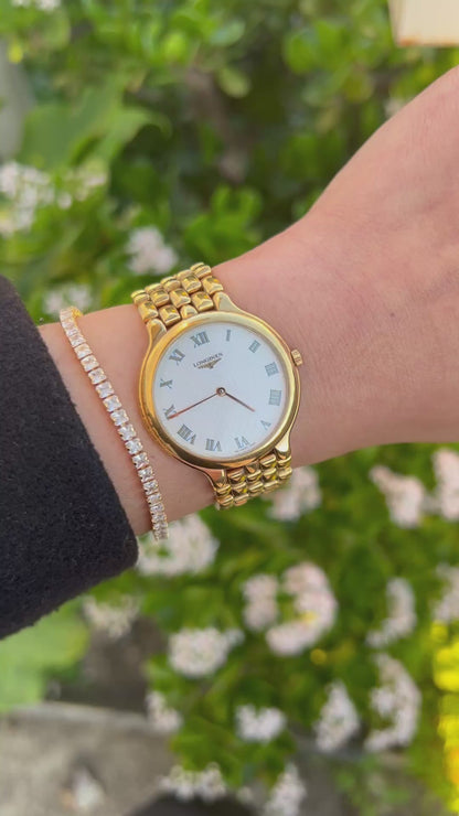 Longines Flagship Textured Dial Gold Bracelet Women’s Watch