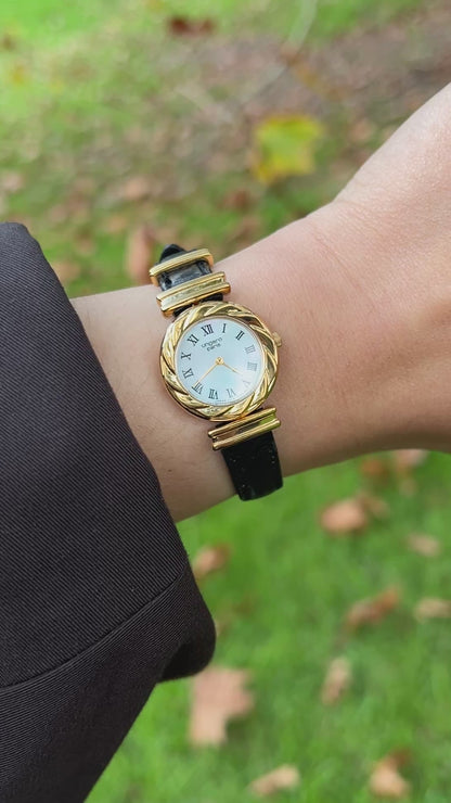 Seiko x Ungaro Rose Case Woman's Watch with Pearl Dial