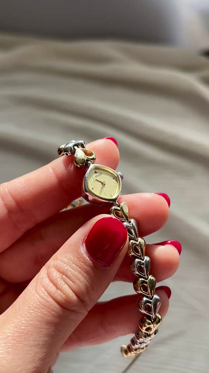 Seiko Two Toned Women's Watch with Hearts Bracelet