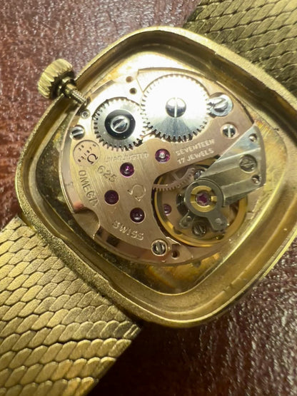 Omega Geneve Ladies’ Watch with Gold Mesh Bracelet