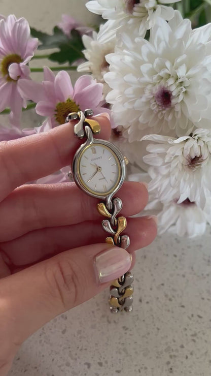 Seiko Lucent Woman's Watch with a Pink Pearlescent Dial