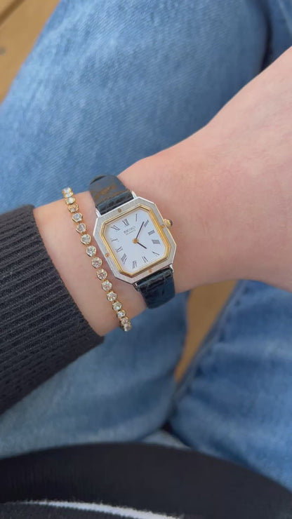 Seiko Two Tone Octagonal Woman's Watch