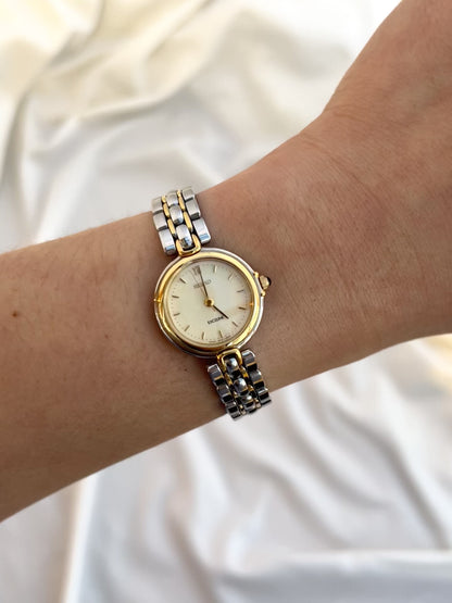 Seiko Exceline Two Tone Ladies’ Watch with Domed Crystal