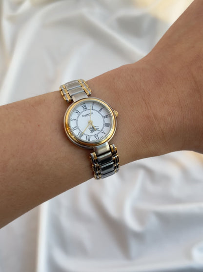 Burberrys Two-Tone White Roman Dial Ladies’ Watch
