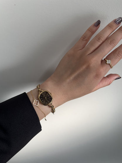 Rado Ladies Watch with Antique Bronze Dial and Art Deco Bracelet