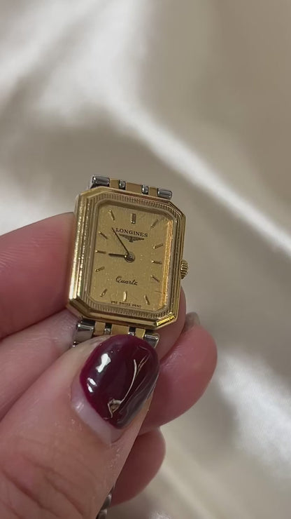 Longines Tank Women's Watch with Two Tone Bracelet