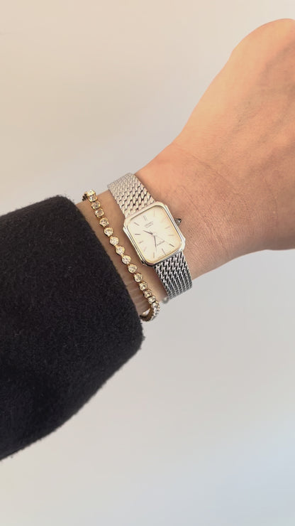 Seiko Pinched Rectangular Woman's Watch