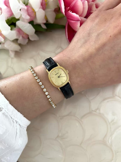 Rado Gold Cushion Ladies' Watch with Fluted Case