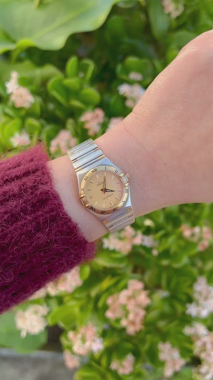 Omega Constellation Two-tone Women’s Watch Gold Face