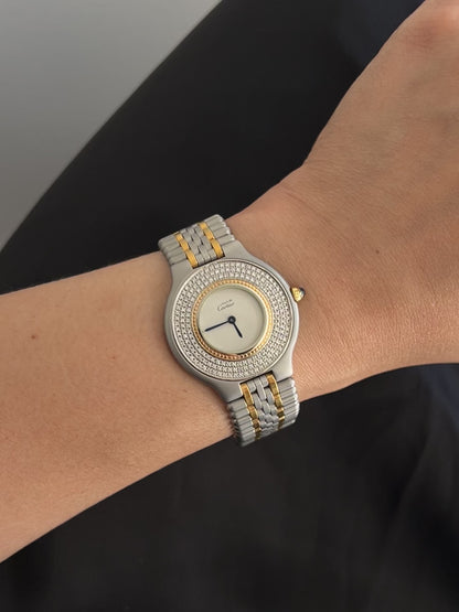 Must de Cartier 21 Custom Adorned with Diamonds Womens Watch