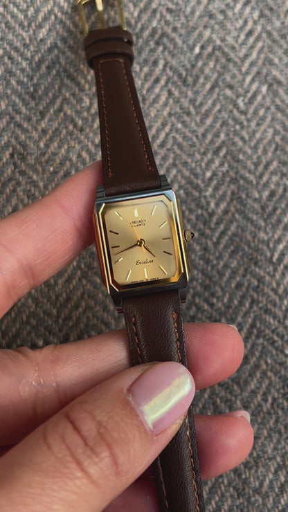 Seiko Exceline Gold Tank Ladies Watch