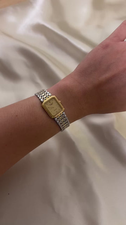 Longines Tank Women's Watch with Two Tone Bracelet
