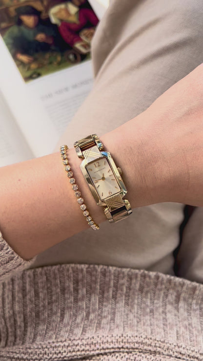 Burberry Tank Woman' Watch with Linked Bracelet