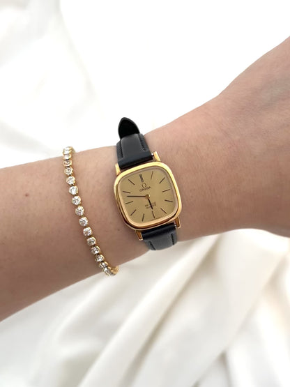 Omega De Ville Gold Square Woman's Watch