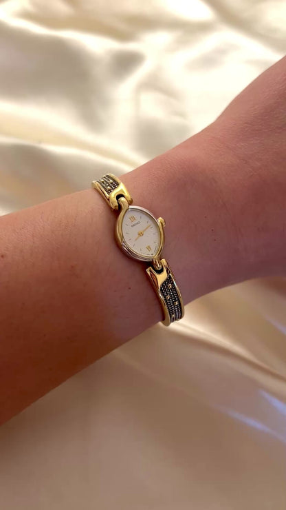 Seiko Bangle Two Tone Women's Watch
