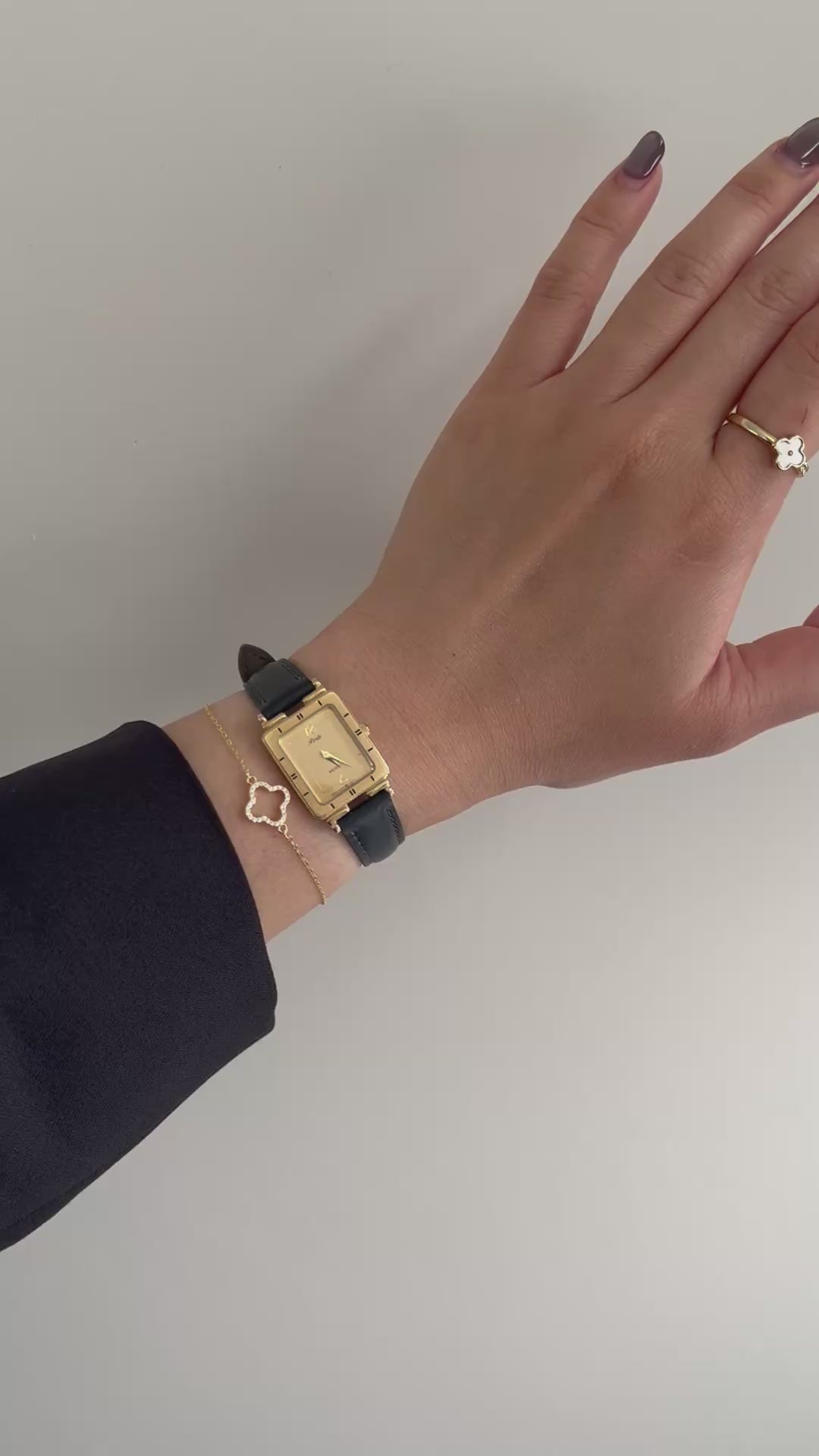 Video of A Seiko Woman's Tank Watch worn on the wrist