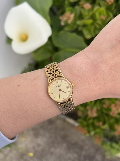 Longines Champagne Dial Gold Bracelet Women’s Watch