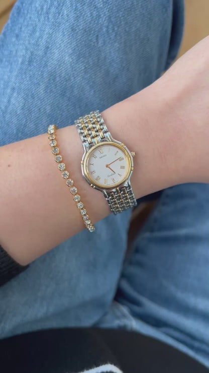 Seiko Exceline Two Tone Woman's Watch