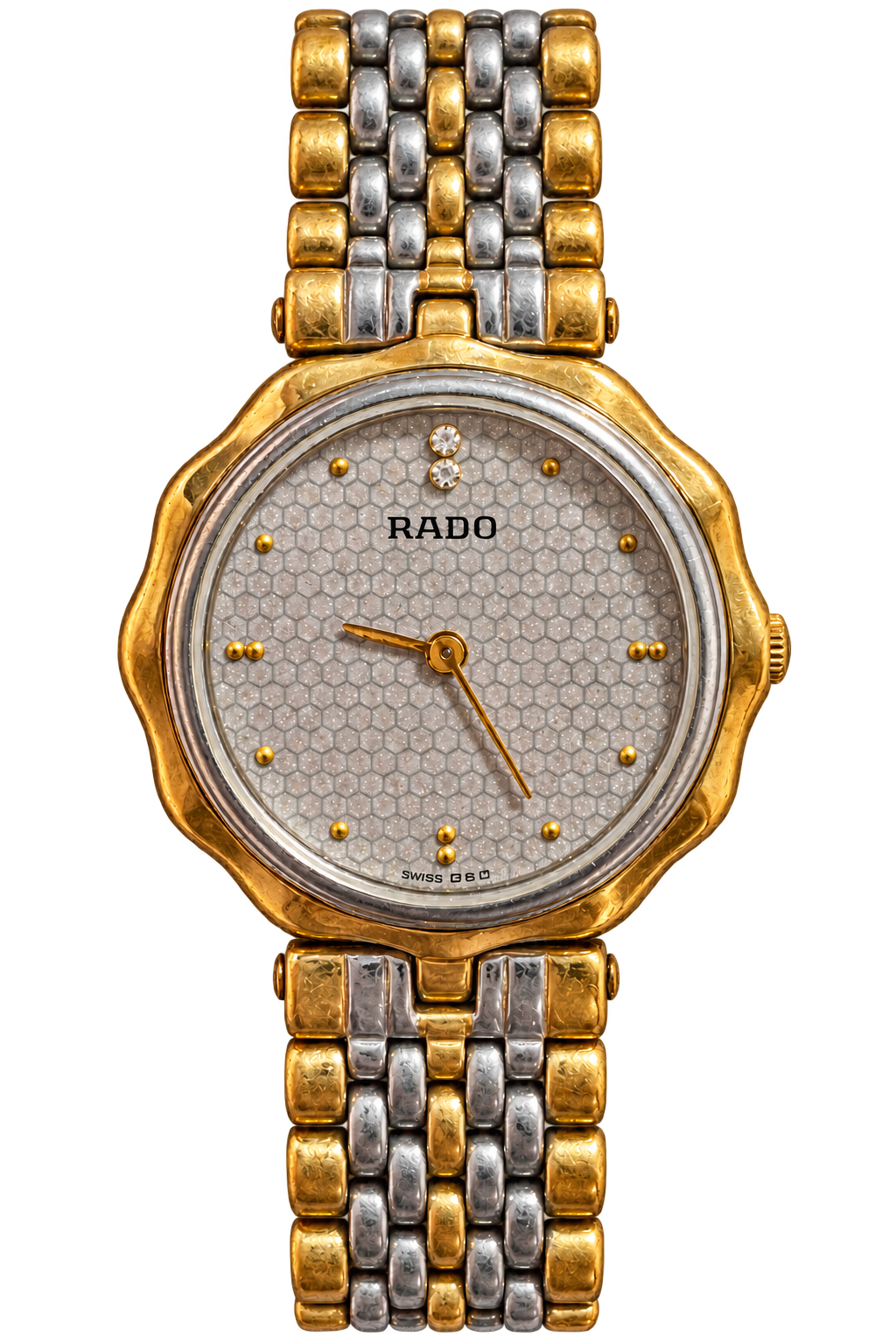 Rado Florence Scalloped Bezel Two Tone Bracelet Women’s Watch