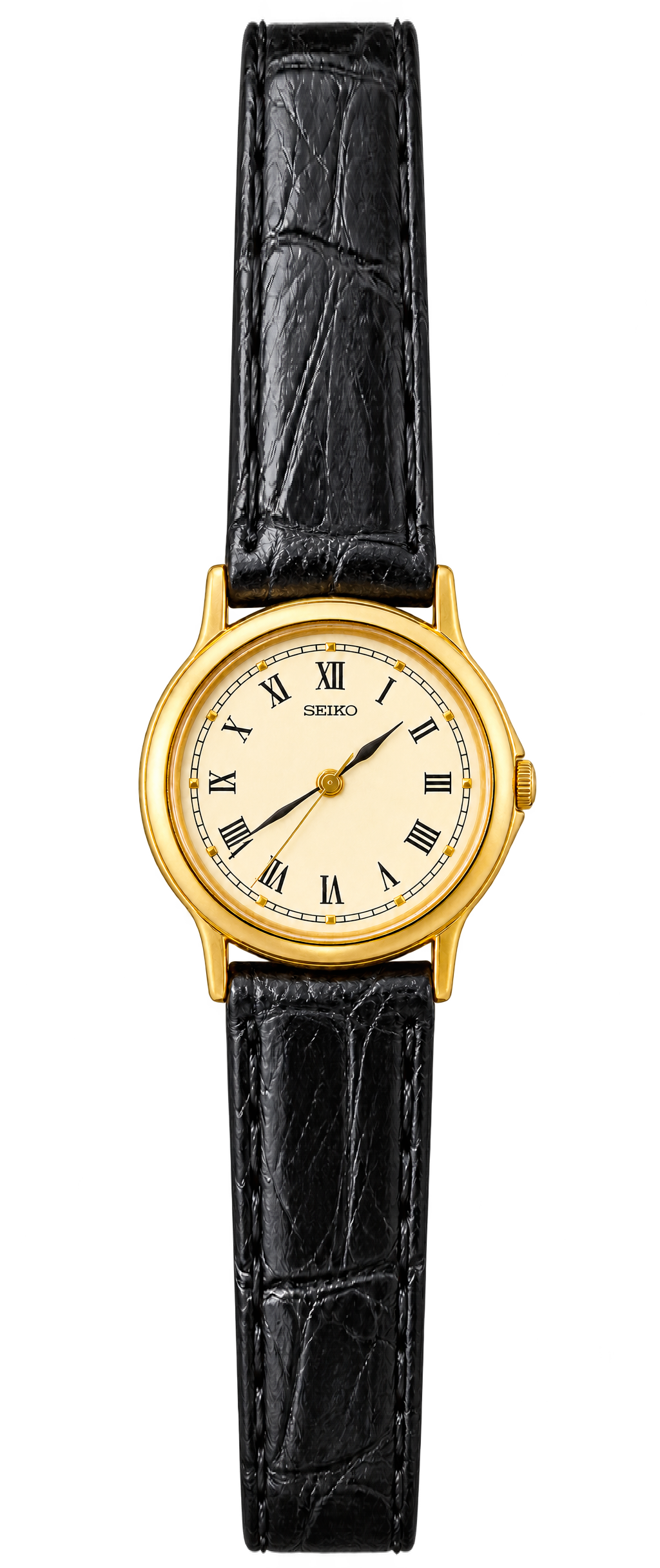Seiko Cream Roman Dial Gold Tone Women's Watch