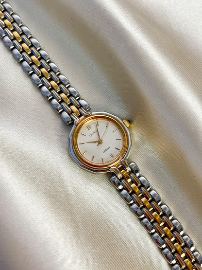 Seiko Lucent Champagne Dial Two Tone Women's Watch — product photograph 2