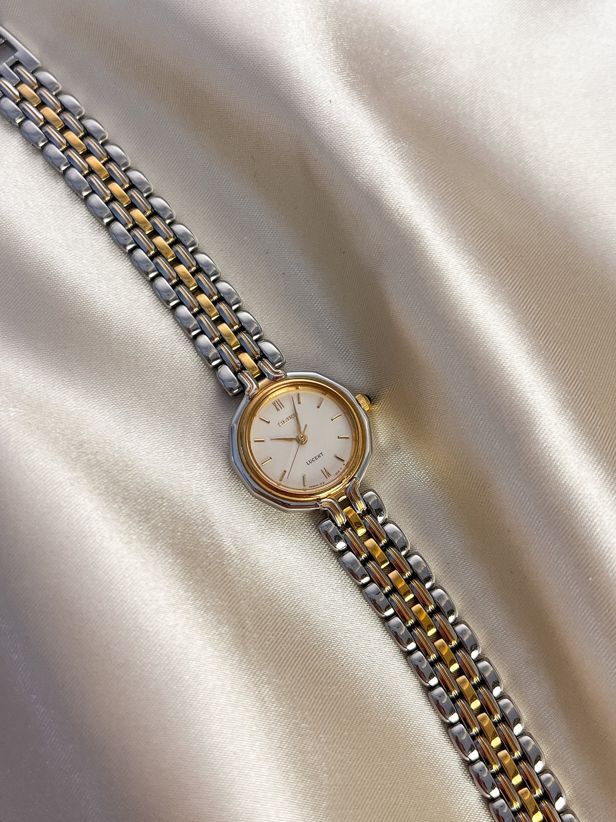 Seiko Lucent Champagne Dial Two Tone Women's Watch — product photograph 4