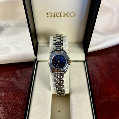 Seiko Lucent Blue Dial Women's Watch with Box — product photograph 9