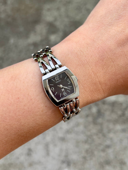 Seiko Noie Brown Dial Sculpted Bracelet women's watch — product photograph 7