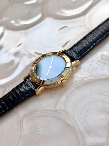 Seiko Lucent Black Patterned Dial Gold Tone Women's Watch — product photograph 9, Gilded Hour NZ.