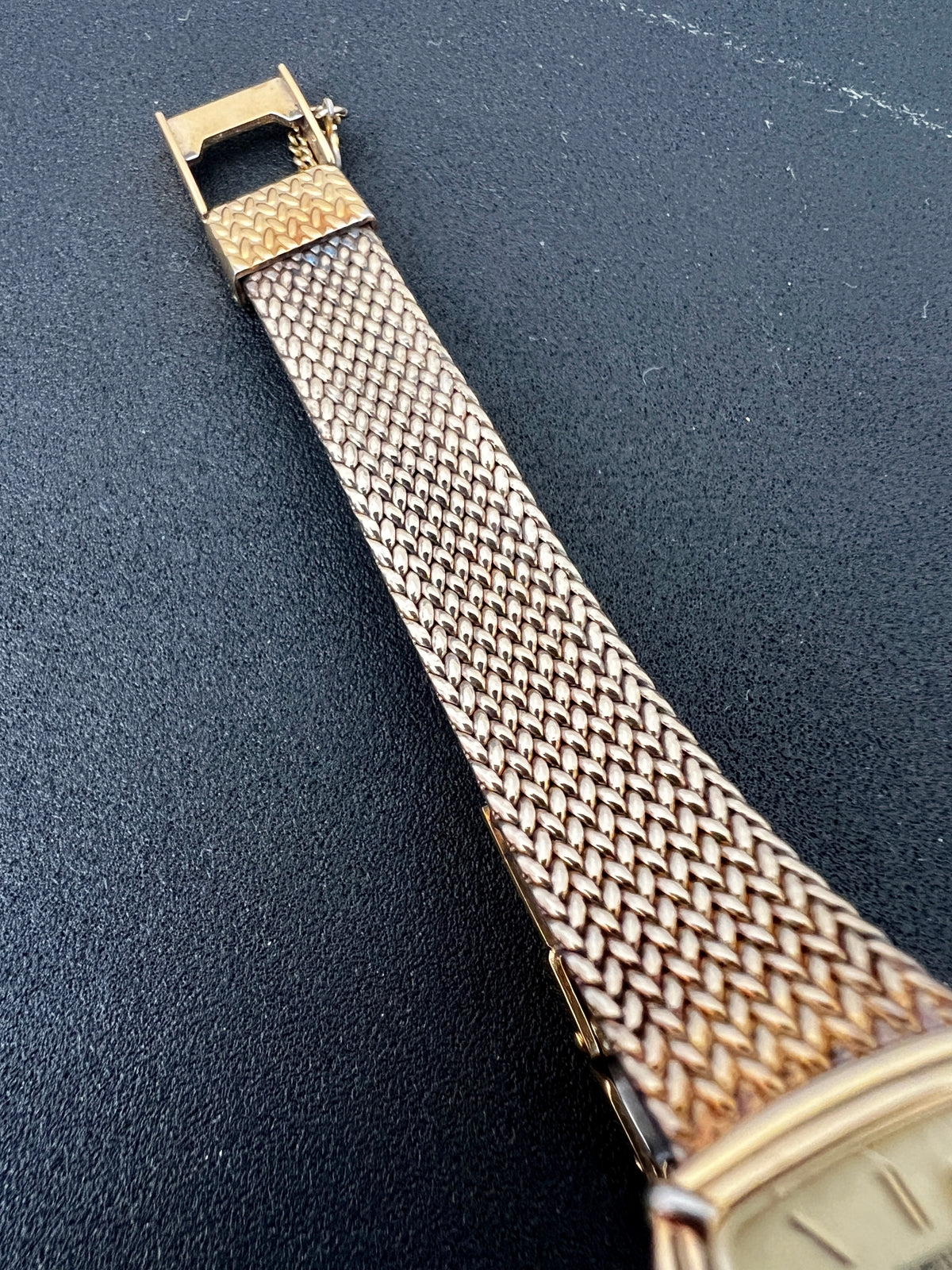 Seiko Exceline Champagne Dial Gold Cushion Women’s Watch — product photograph 6, Gilded Hour NZ.