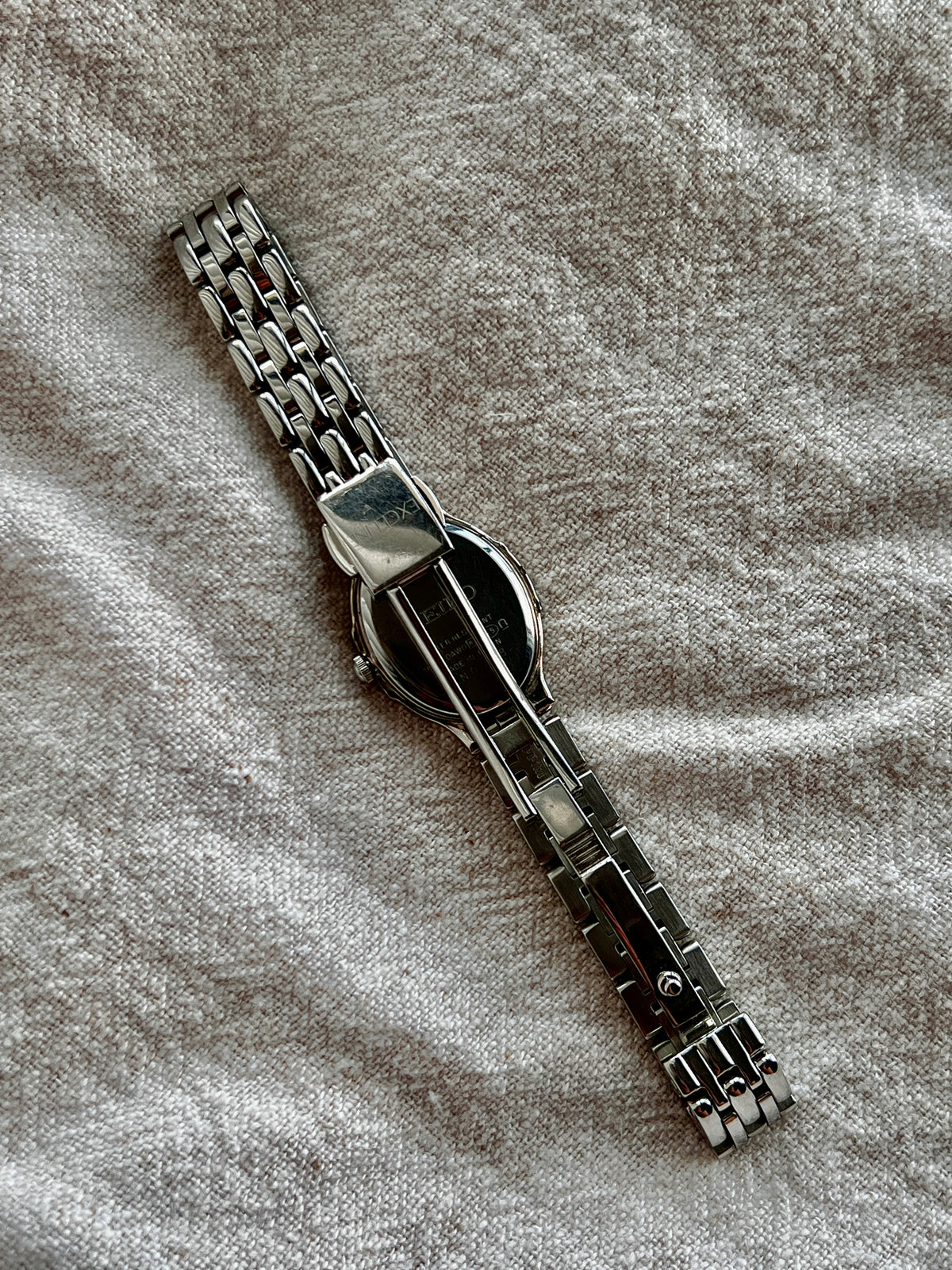 Seiko Exceline Oval Diamond Bezel Watch, product photograph 4.