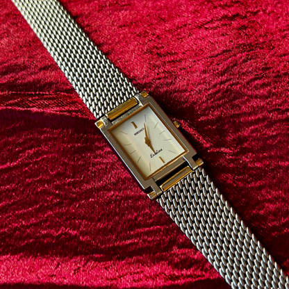 Seiko Exceline White Dial Mesh Bracelet women's watch — product photograph 1