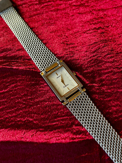 Seiko Exceline White Dial Mesh Bracelet women's watch — product photograph 2