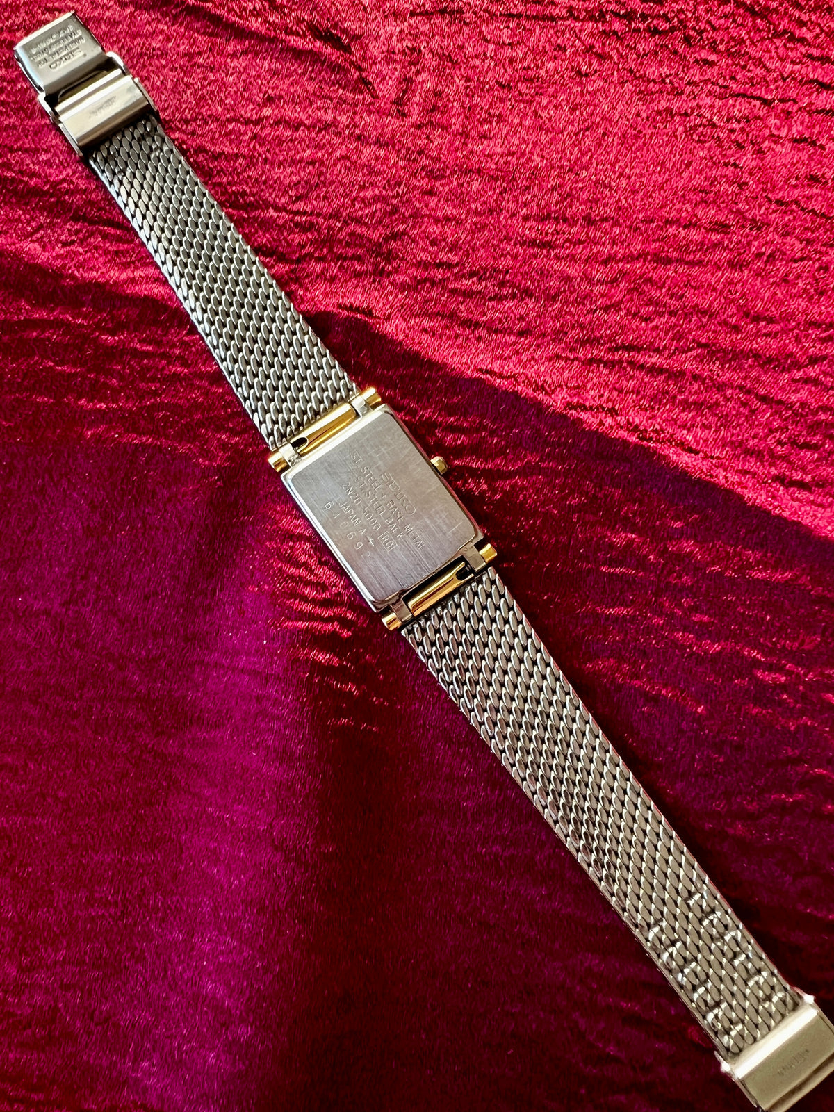 Seiko Exceline White Dial Mesh Bracelet women's watch — product photograph 6