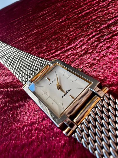 Seiko Exceline White Dial Mesh Bracelet women's watch — product photograph 8
