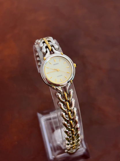 Seiko Exceline Claw Case Two Tone Watch, product photograph 2.