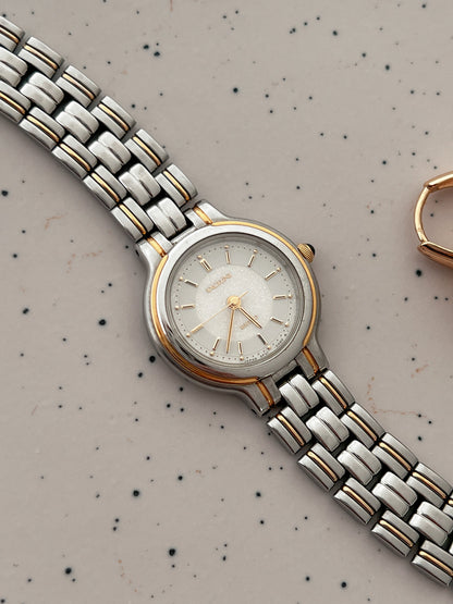 Seiko Exceline Diamond Dust Dial Watch 3F31-0040, product photograph 1.