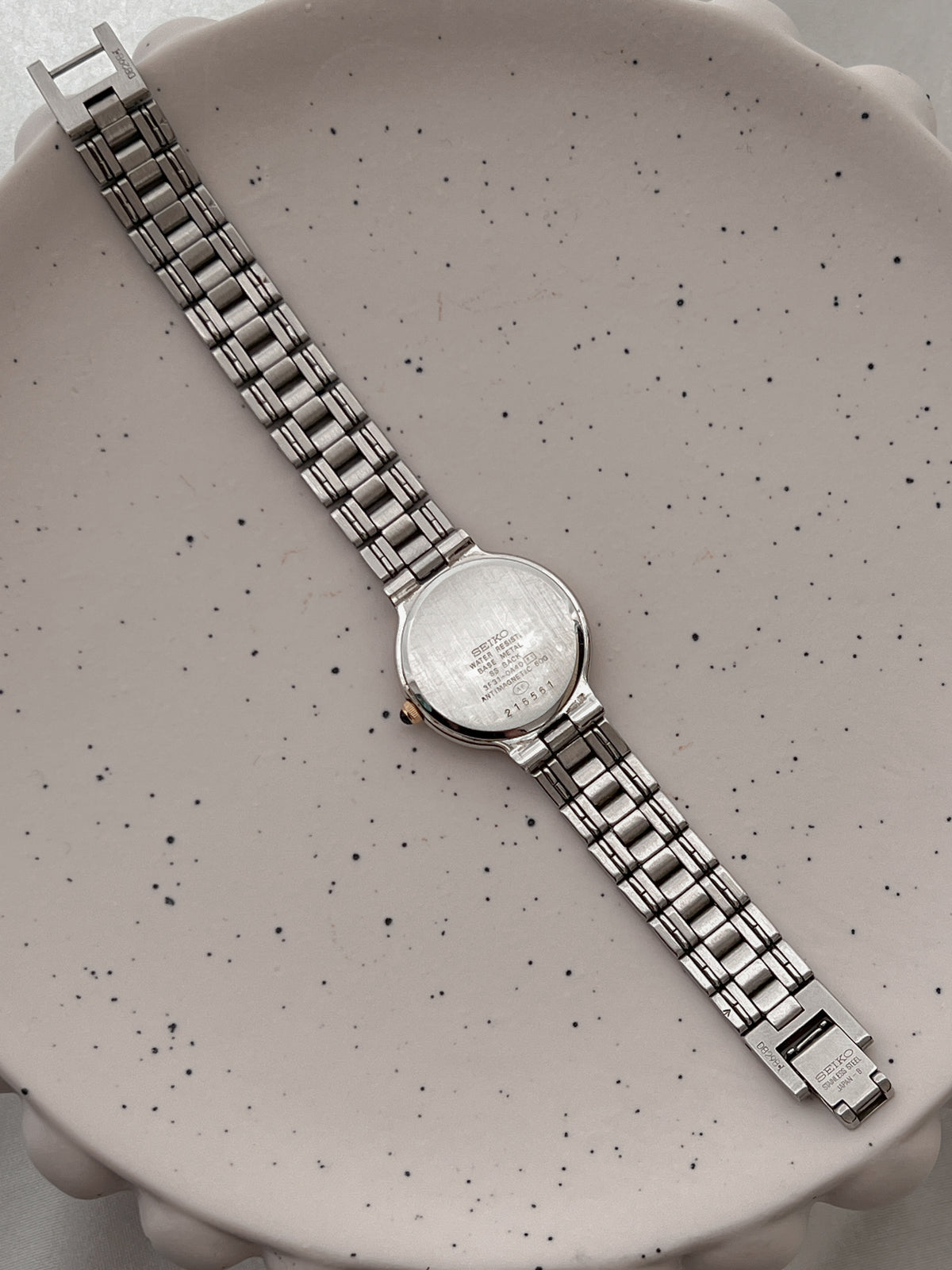 Seiko Exceline Diamond Dust Dial Watch 3F31-0040, product photograph 3.