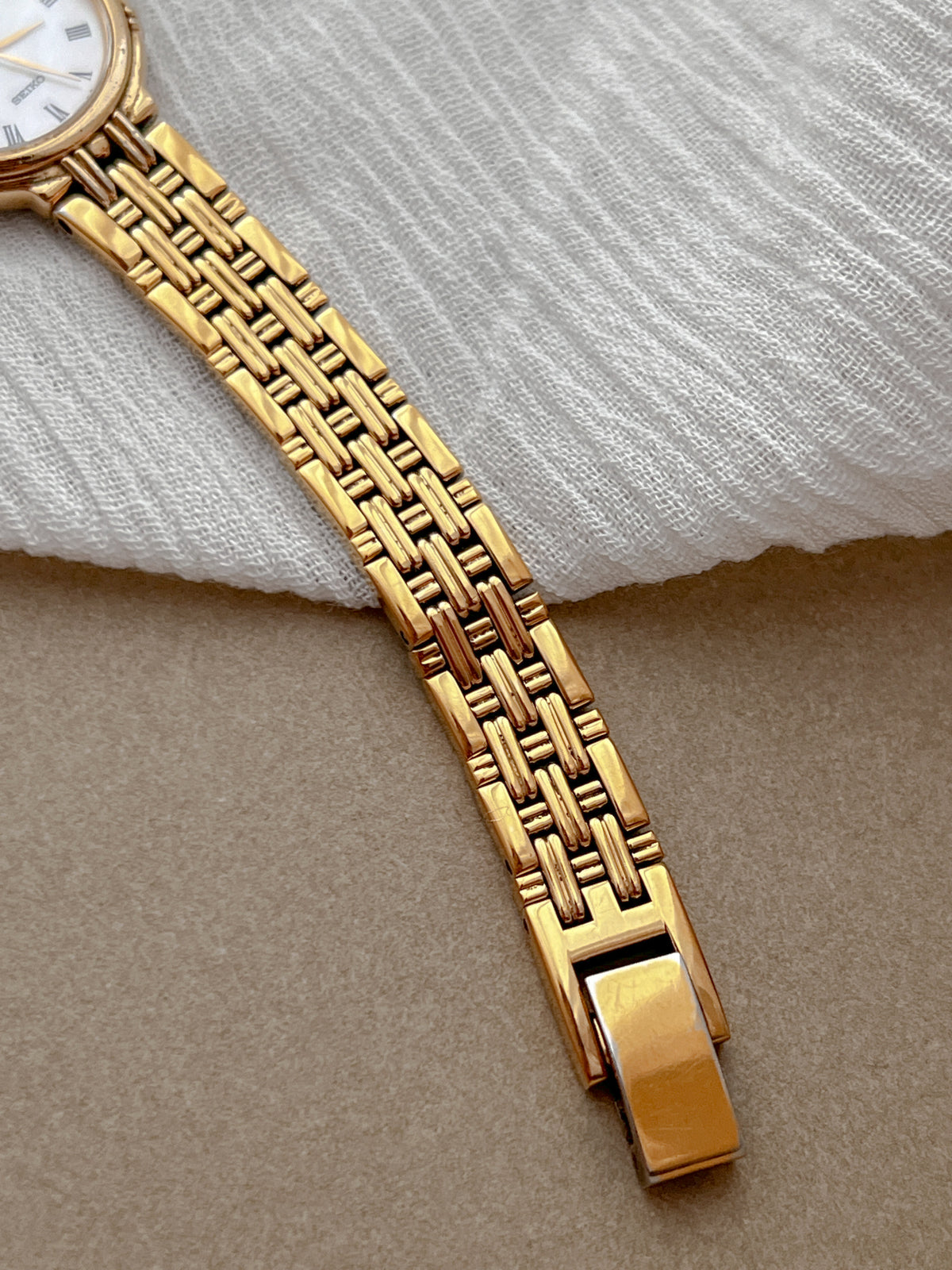 Seiko Exceline Gold Woman's Watch Roman Numerals, product photograph 6.