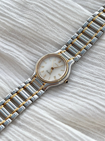 Seiko Exceline White Roman Dial Two Tone Women's Watch | Product photograph 4