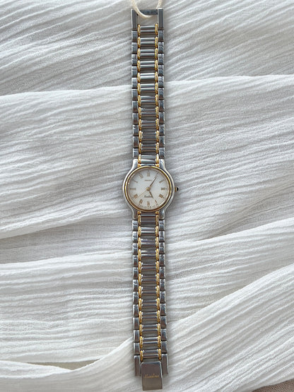 Seiko Exceline White Roman Dial Two Tone Women's Watch | Product photograph 6