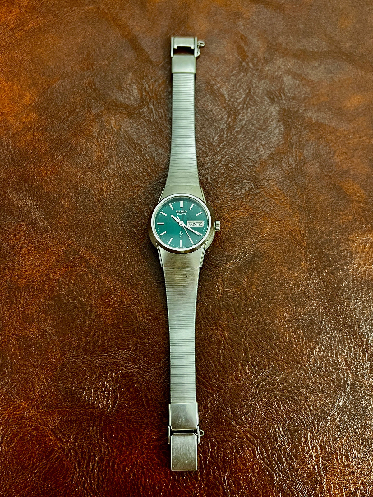Seiko Green Dial Day Date Watch 4326-0050, product photograph 2.