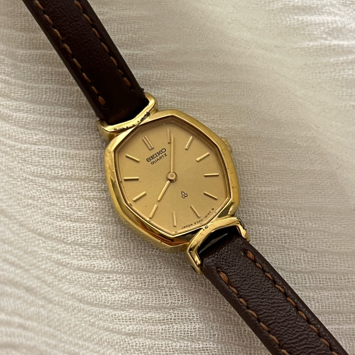Seiko Champagne Dial Soft Hexagonal Women's Watch — product photograph 1