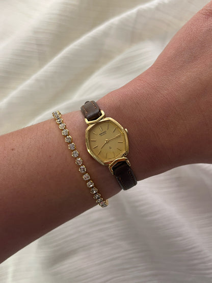 Seiko Champagne Dial Soft Hexagonal Women's Watch — product photograph 2