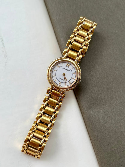 Nina Ricci White Arabic Dial Gold Tone Women's Watch | Product photograph 7