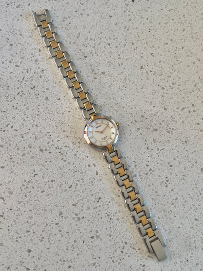 Seiko Lucent Two Tone Woman's Watch, vintage women's watch product photo 6 of 6.