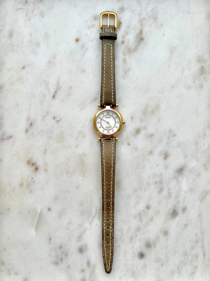 Seiko Lucent Gold Tone Women’s Watch with Roman Numeral Dial, product view 5.