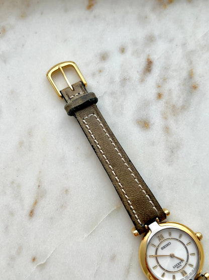 Seiko Lucent Gold Tone Women’s Watch with Roman Numeral Dial, product view 7.