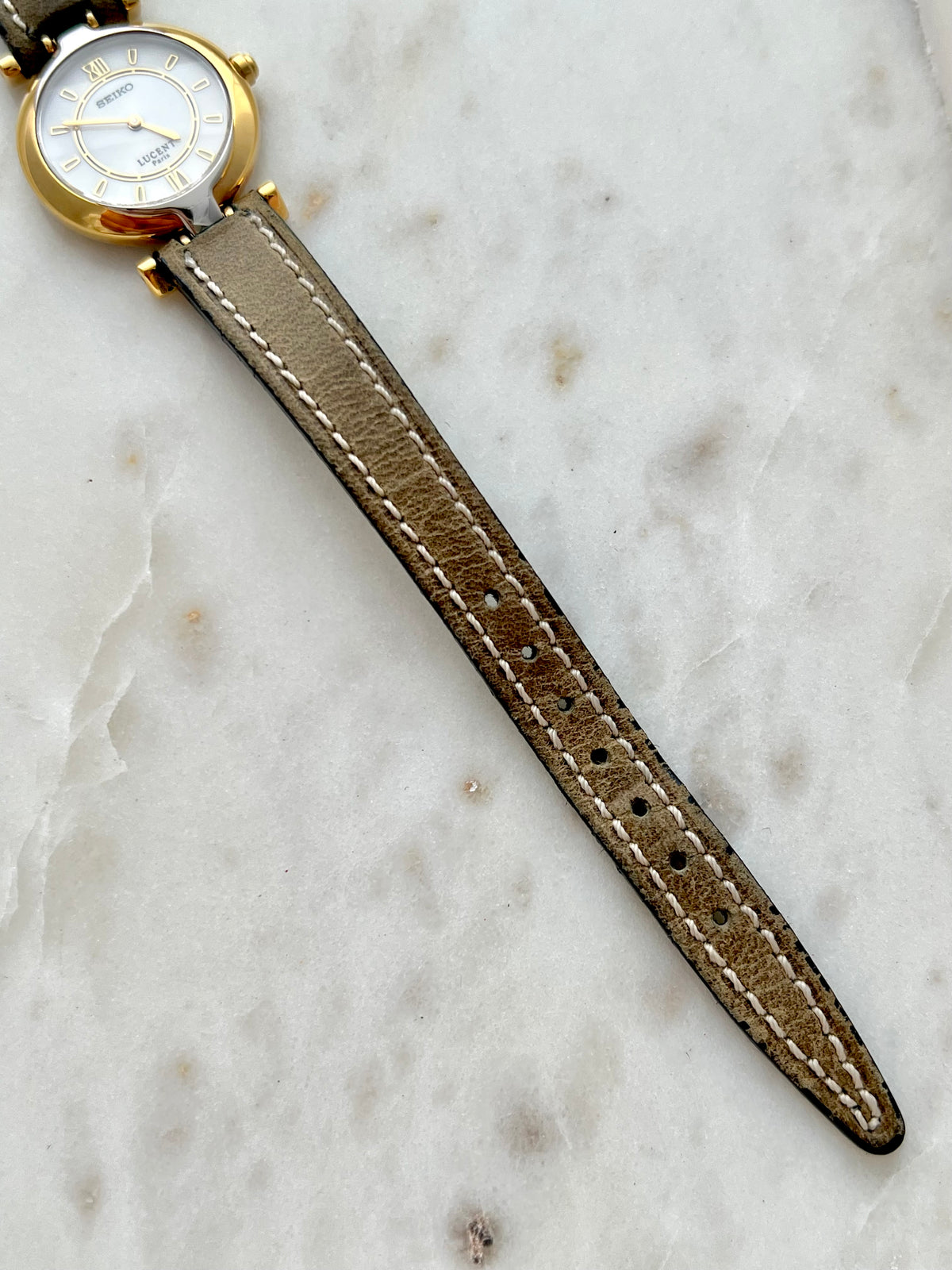 Seiko Lucent Gold Tone Women’s Watch with Roman Numeral Dial, product view 8.