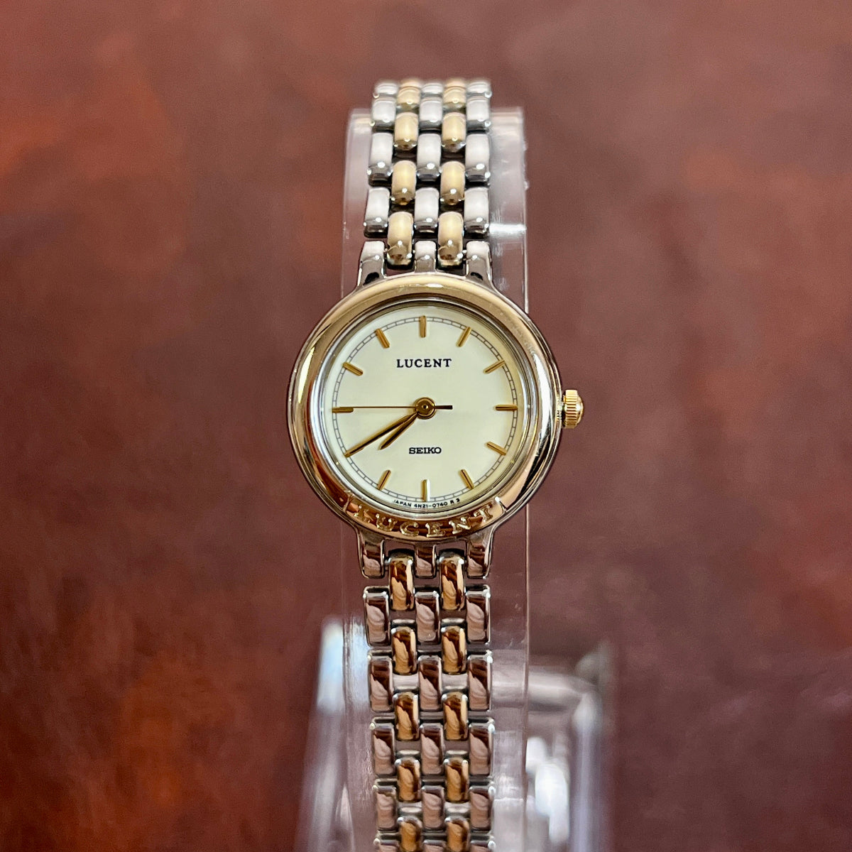 Seiko Lucent Two Tone Watch 4N21-0350, product photograph 2.